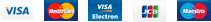 Visa, Mastercard, Visa Electron, JCB, Maestro